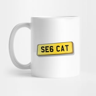 SE6 CAT Catford Number Plate Mug